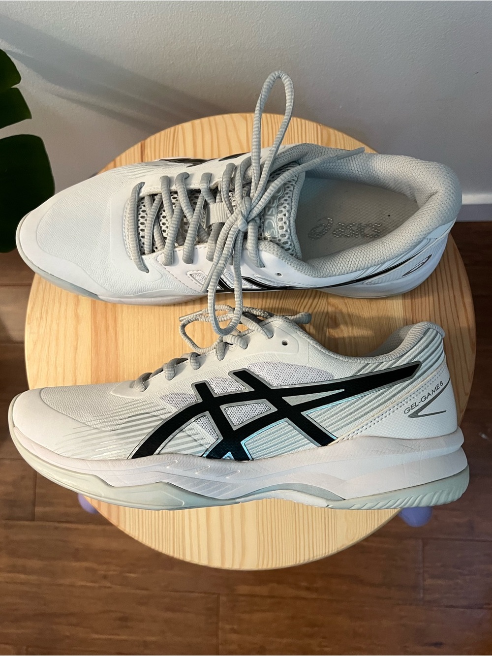 Asics Gel-Game 8 Women's White Athletic Tennis Shoes
